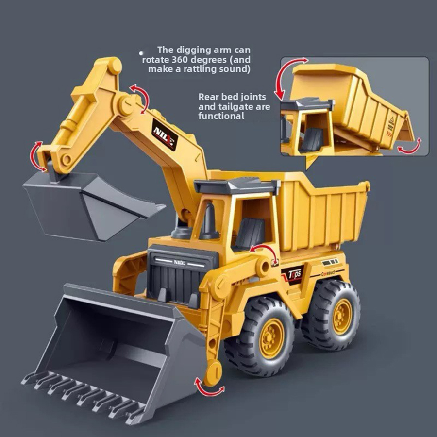 Kids Outdoor Excavator - Modellino di Escavatore, Giocattolo Educativo per