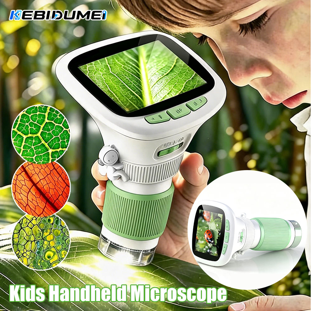 Kids Outdoor Microscope - Microscopio Portatile per Bambini KEBIDUMEI con