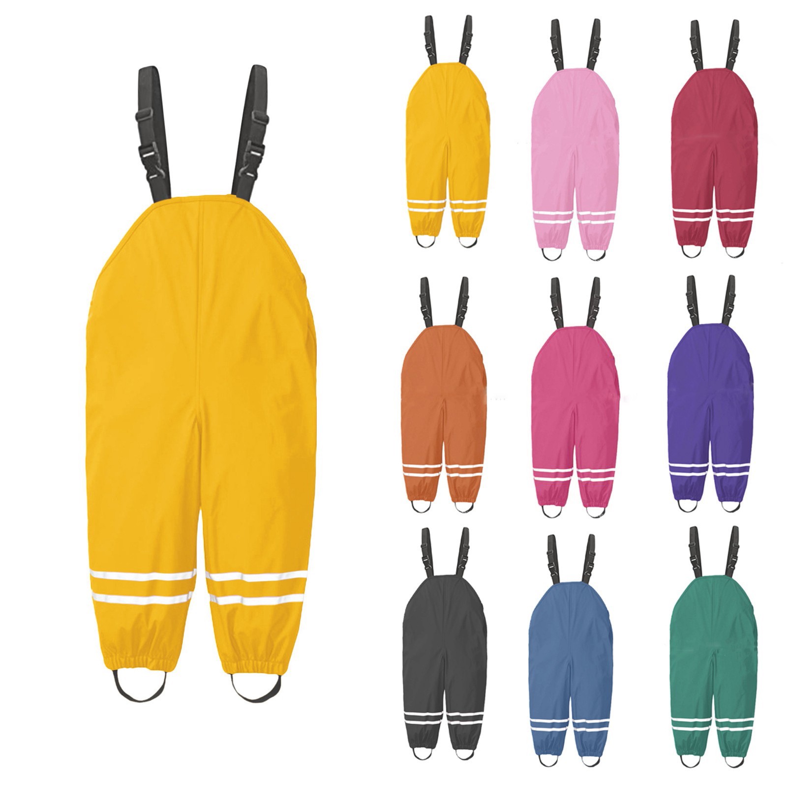 Kids Outdoor Jumpsuit - 1-8Y Pantaloni antipioggia Bambino Bambini Pioggia