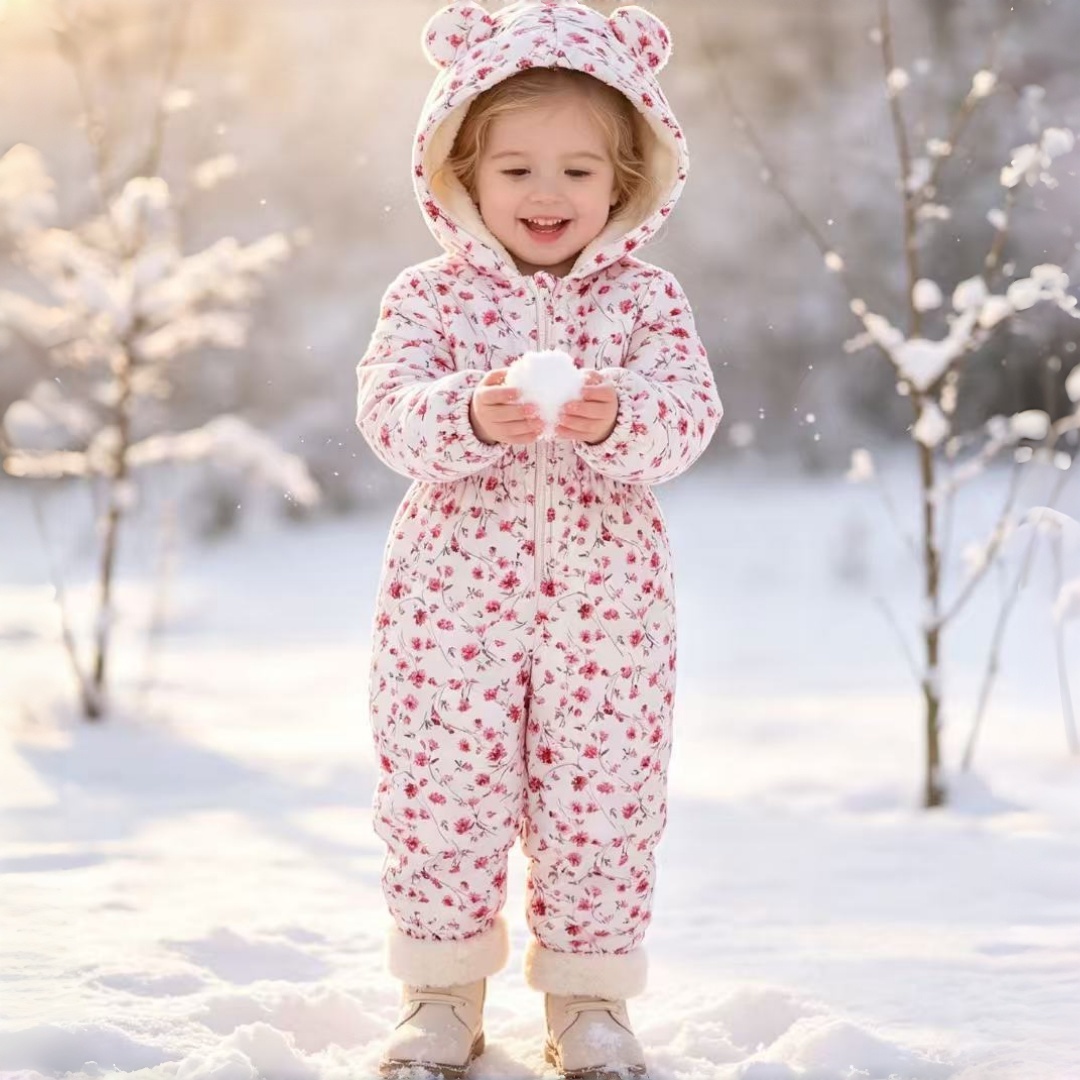 Kids Outdoor Jumpsuit - Tuta con cappuccio e cerniera per