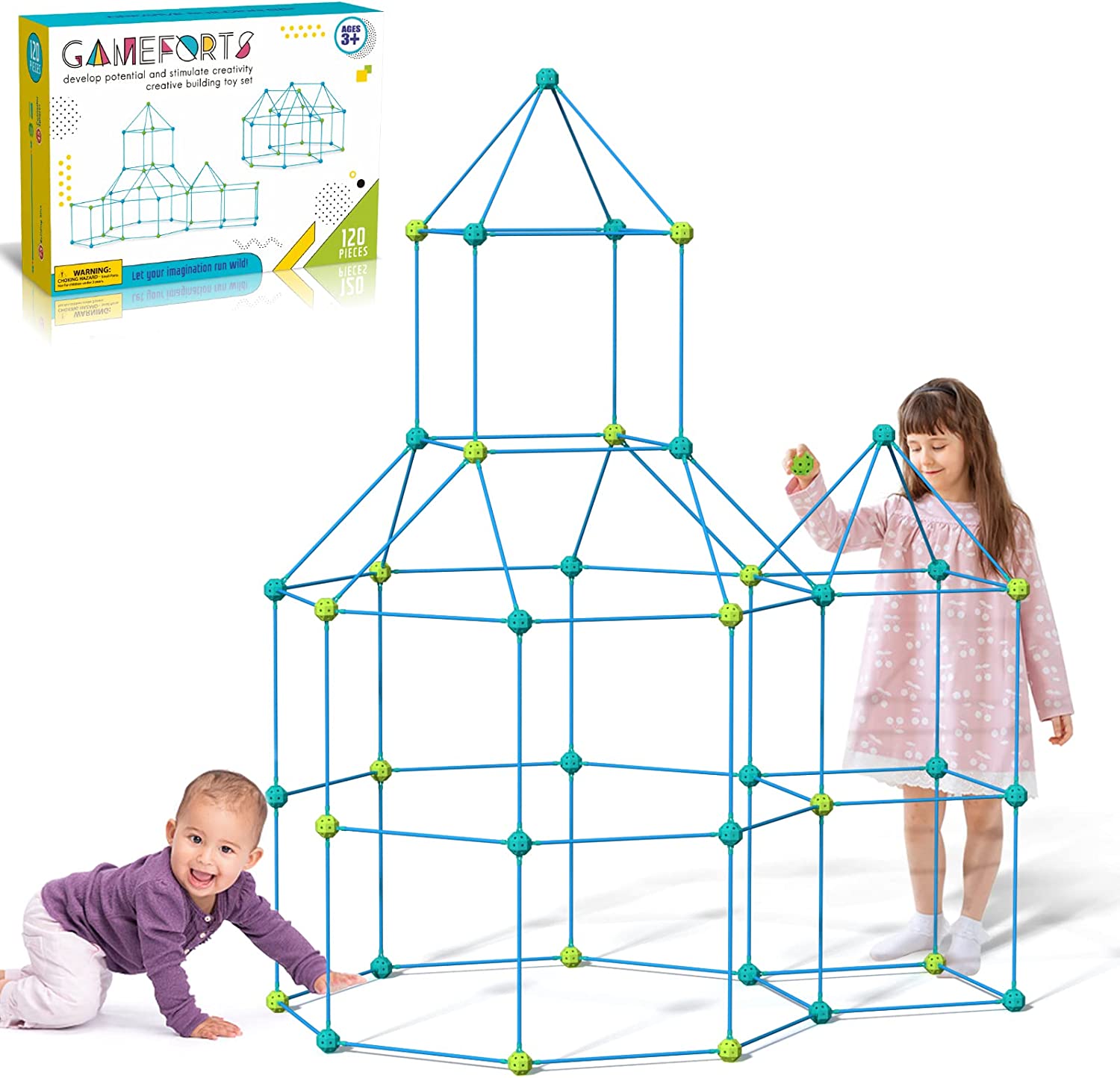 Outdoor Kids In An Indoor World - Giocattolo per Bambini: Tenda da Costruzione
