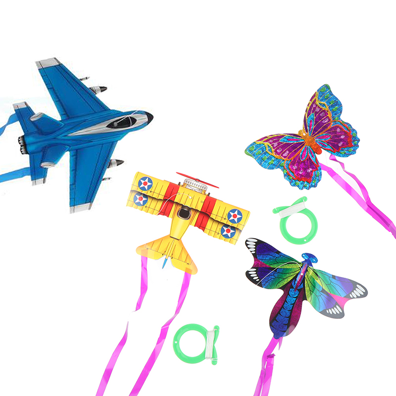 Kite Easy Fly Kids - Aquilone tascabile colorato aquilone sportivo divertente