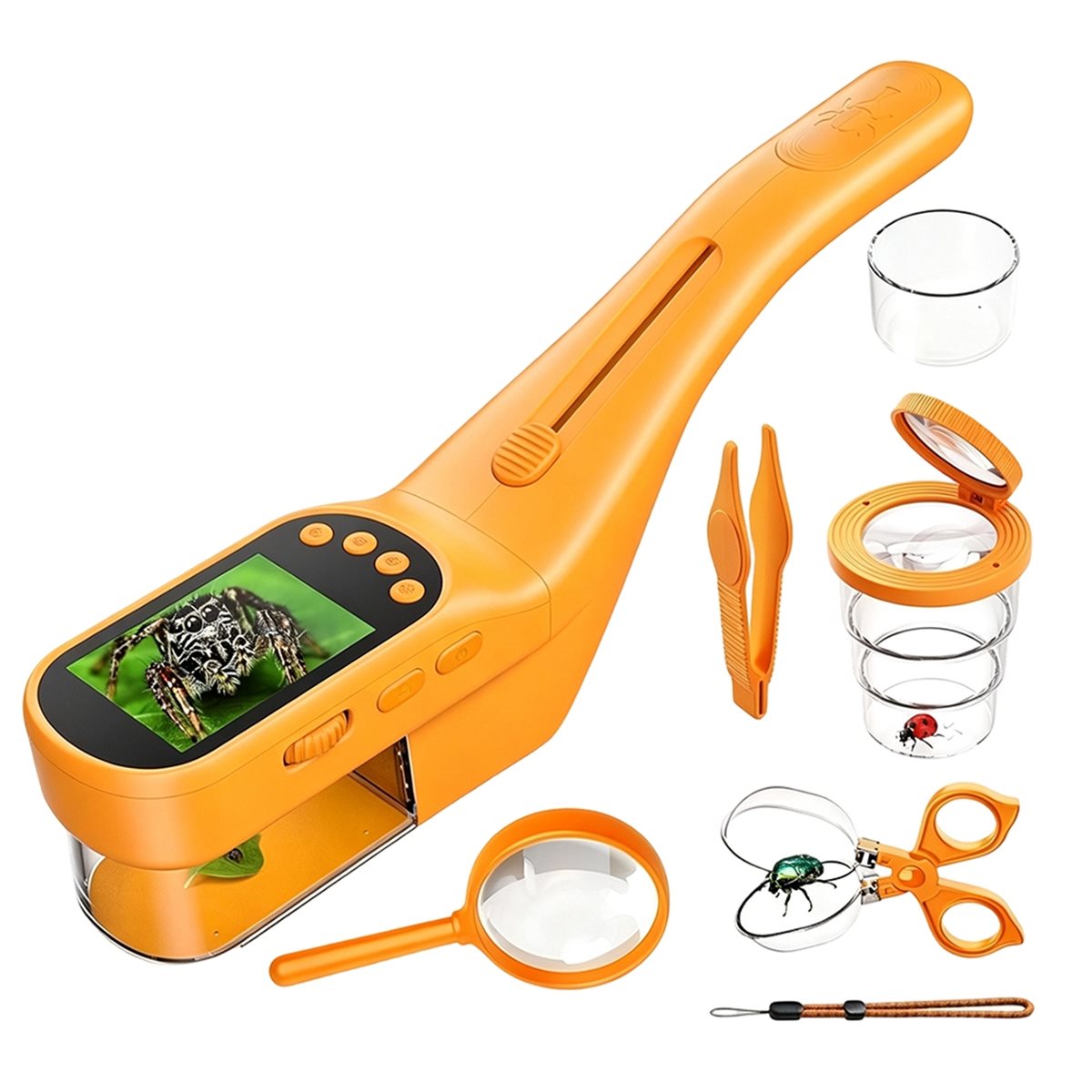 Microscopio Portatile 500X per - Kids Outdoor Microscope recensione e prezzo
