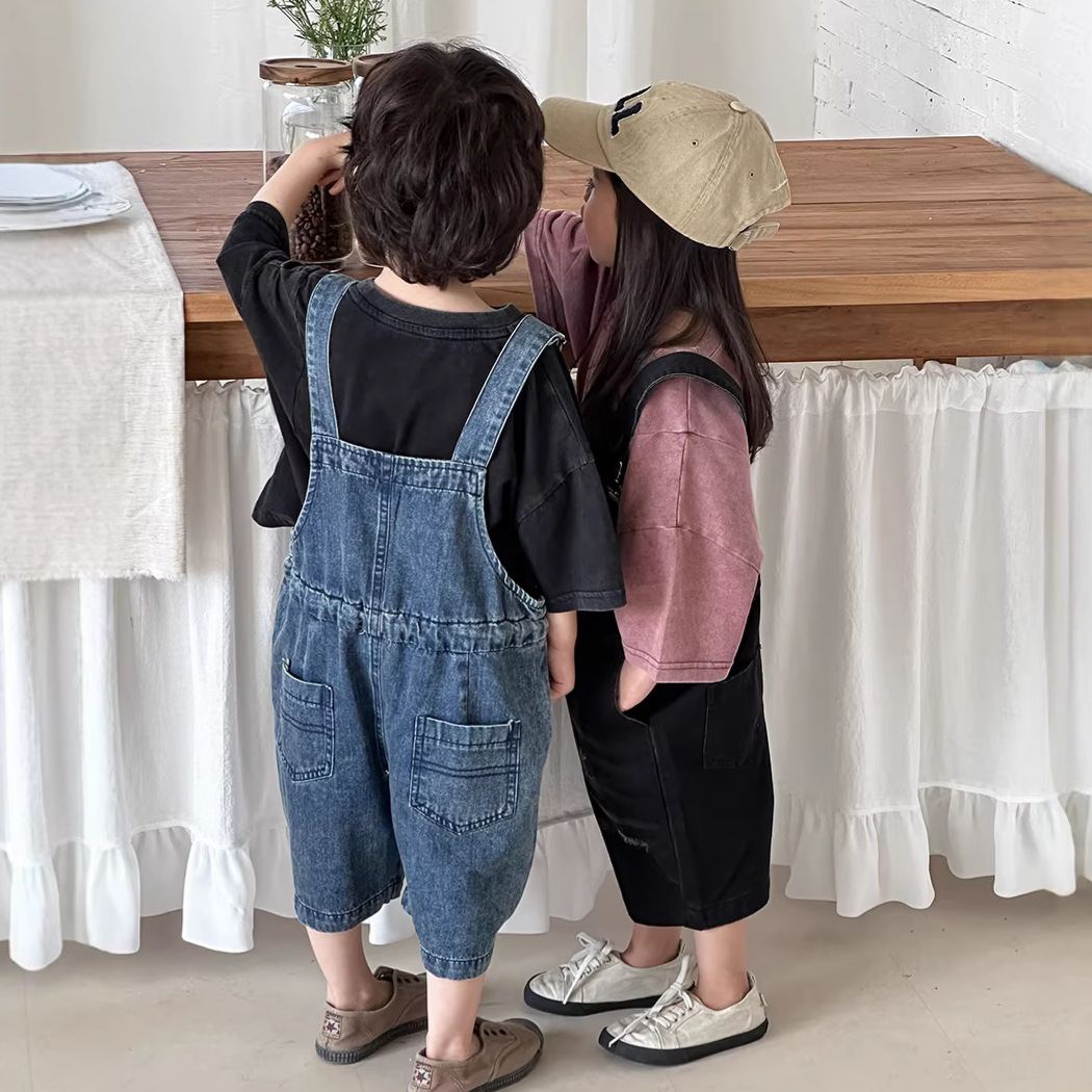 Salopette in denim unisex per  - Kids Outdoor Jumpsuit recensione e prezzo