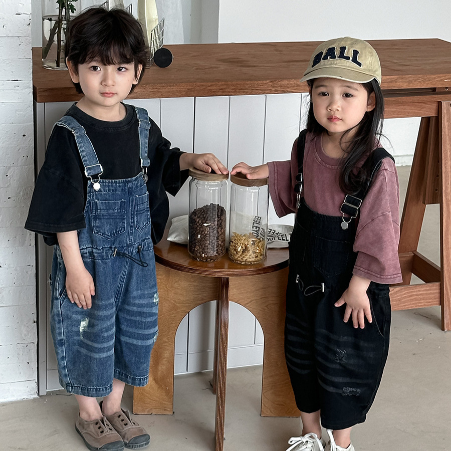 Salopette in denim unisex per  - Kids Outdoor Jumpsuit recensione e prezzo