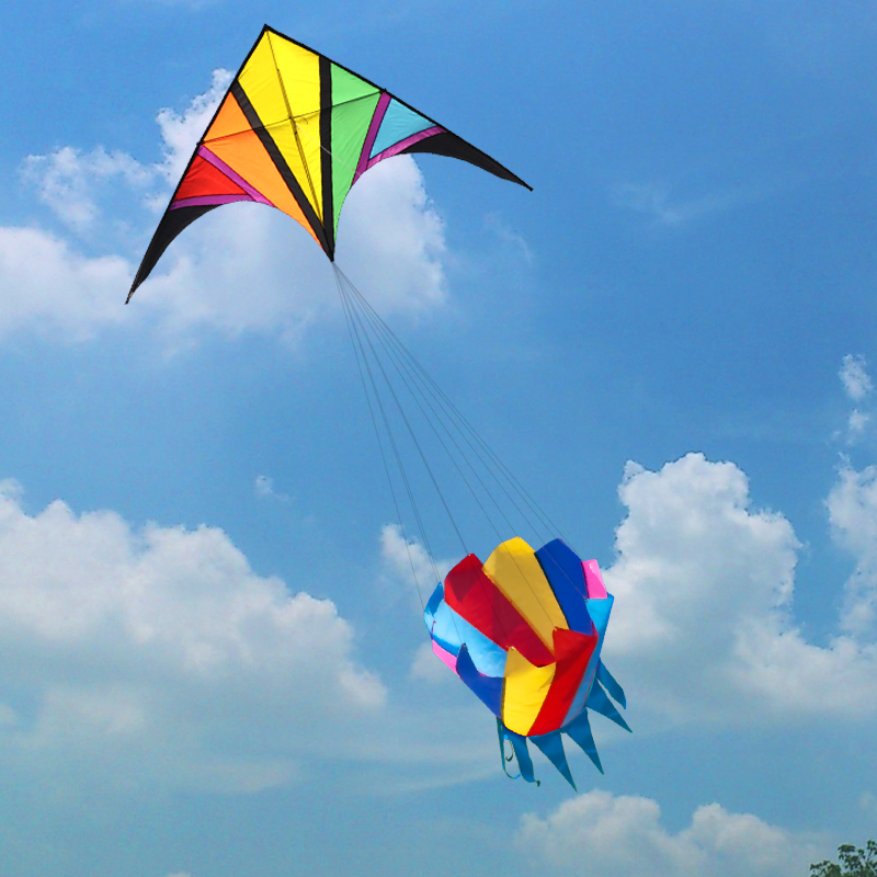 Grande aquilone arcobaleno in  - Kite Easy Fly Kids recensione e prezzo
