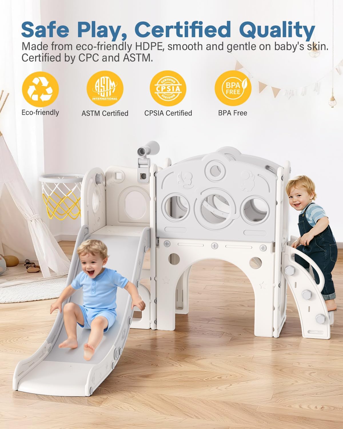 Scivolo per Bambini 8 in 1, co - Kids Outdoor Climber recensione e prezzo