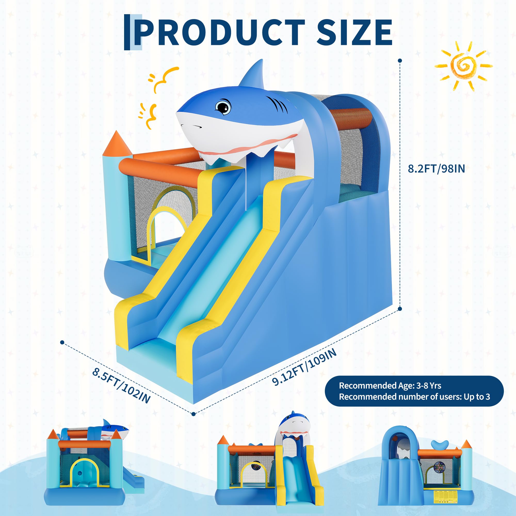Castello Gonfiabile con Scivol - Kids Outdoor Climber recensione e prezzo